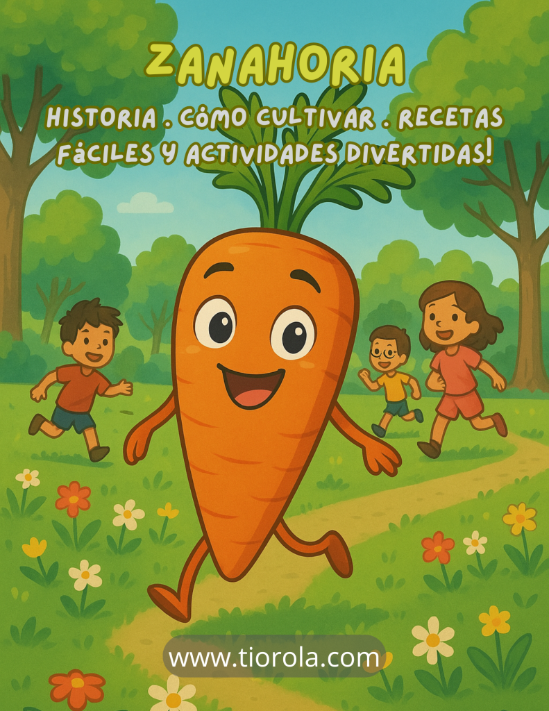 Aprende sobre la zanahoria y el huerto de forma divertida y en familia
